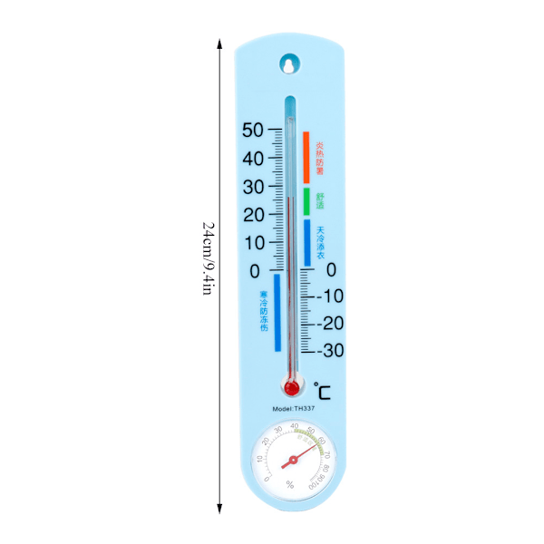 Väggmonterad växthus-termometer Fabriks inomhus termo-hygrometer temperaturövervakning