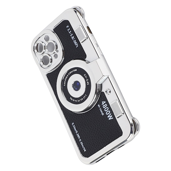Kreativt belagt mobildeksel bærbart retro kamera mobildeksel med bærereim for Iphone for Iphone 12 Promax