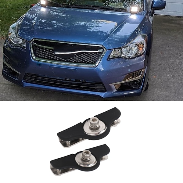 2 ST LED Ljusramp Monteringsfäste Rostfritt Stål Universal Motorhuv LED Arbetsljus Monteringsfäste Klämhållare för Lastbil SUV