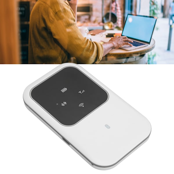 H80 Mobil WiFi Hotspot Multifunktion Stik i Kort Slank Bærbar 4G WiFi Router med LED-skærm til Udendørs Bilrejser