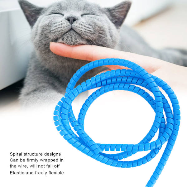 180cm Kabelskydd Spiral AntiBite AntiBreak Kabelskydd för Husdjur Katt(Kabelskydd )