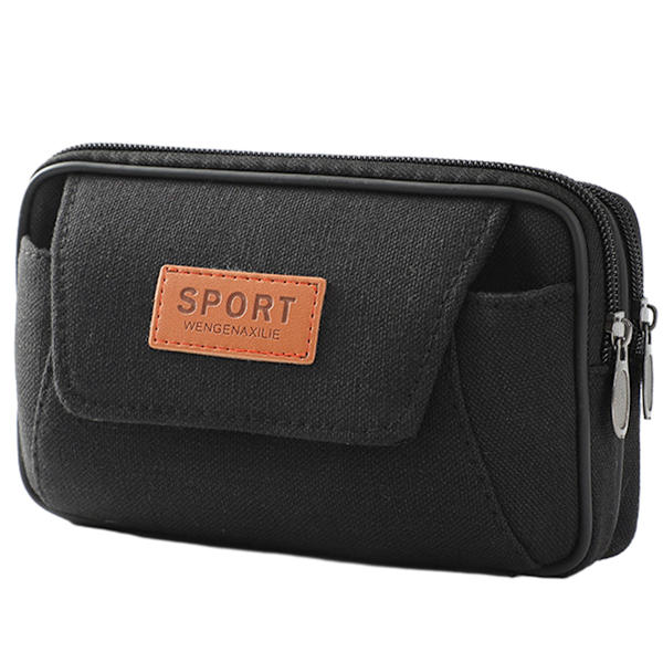 Lerret telefon Fanny pack for menn som bruker belte telefon veske