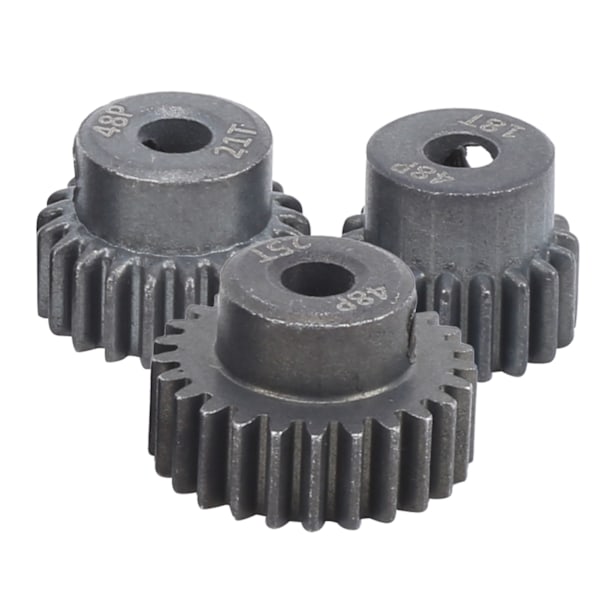 10 stk/sett 16T-25T 7075 48P Stål RC Bilmotor Gear Pinion for 1/8 1/10 Børsteløs Motor