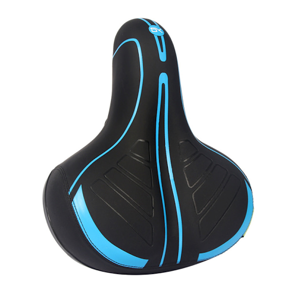Superandningsbar ihålig design, halkskyddsmönster i gummi cykelsadel för män och kvinnor, ergonomisk sits med memory foam-vaddering, ersättning för mountainbike