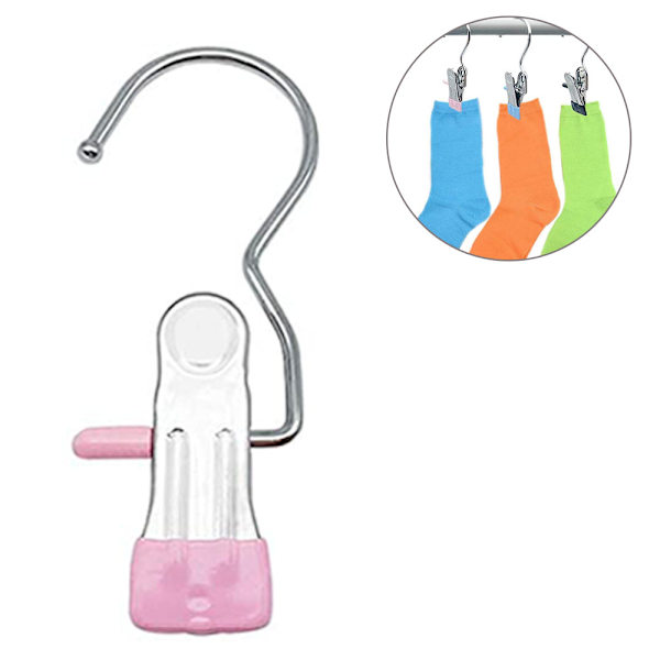 20 st Boot Hanger Clips, Tvättkrok Hängande klädnålar Rostfritt stål Galge Håll Clips för strumpor, handdukar, underkläder, hattar, halsdukar, handdukar, byxor