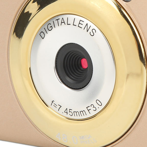 2,7 tuuman kamera ABS-metalli 48MP korkearesoluutioinen 8x optinen zoom kannettava digitaalikamera lapsille aloittelijoille kulta