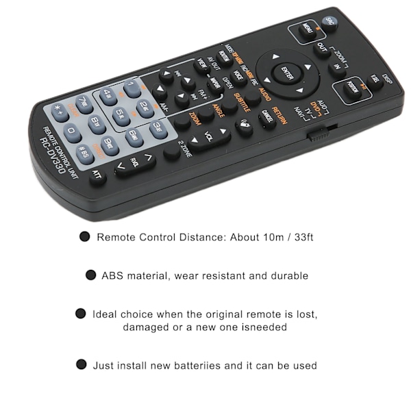 RCDV330 Fjernkontroll TV-fjernkontroll for Kenwood DDX516 DDX616 DNX5160
