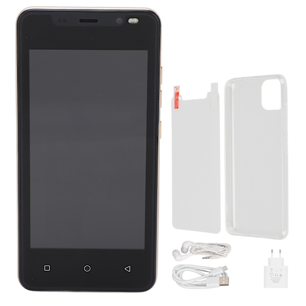 4,66 tuuman FHD-näytön älypuhelin 1G 8G Dual Sim -matkapuhelin kasvojentunnistuksella Android 10 100-240V