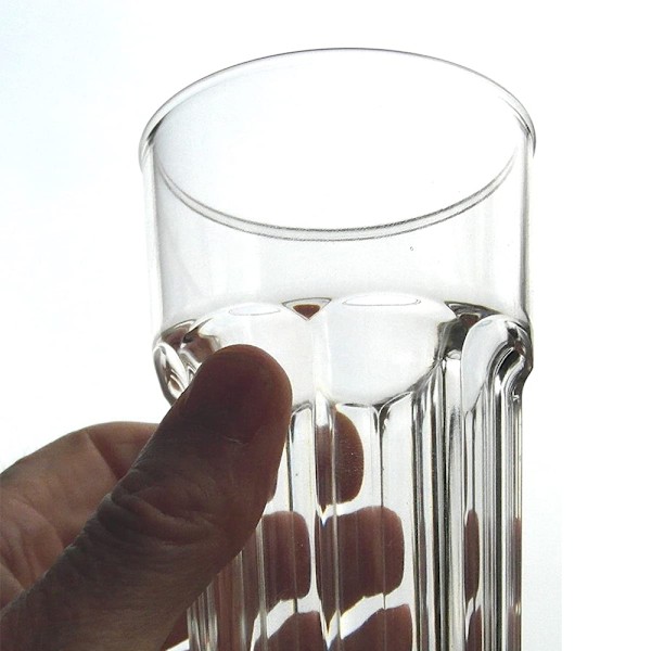 Klassiska Iste Glas, Modern Åttakantig Design Akrylglas, Generös Kapacitet För Mångsidig Användning I Hem Och Kök