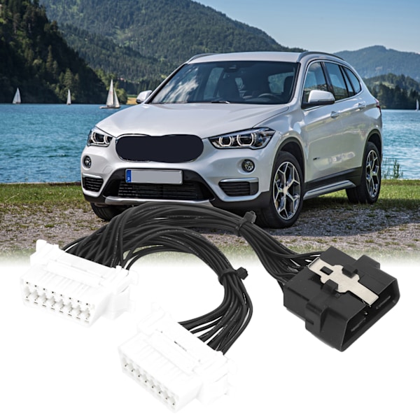 16-pin splitter OBD2 hann til hunn forlengelseskabel OBD-adapter 0,5 m/1,64 fot ABS 12-24V