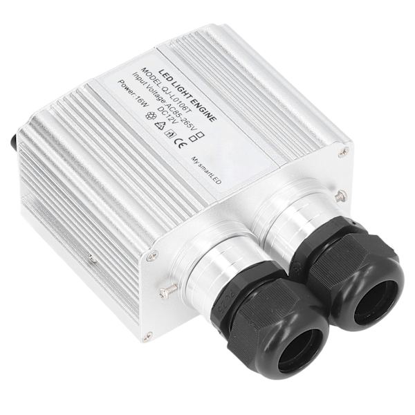 Bluetooth 16W RGBW Fiberoptisk Lys Dobbelt Ende RGBW Lys Kilde