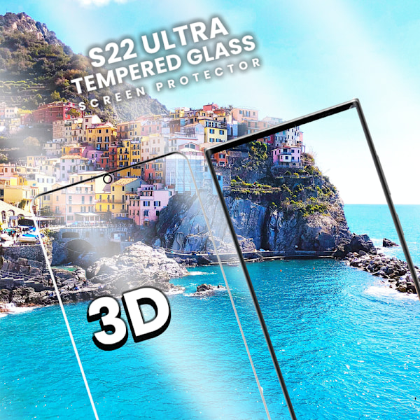 Glass Protector 9H Samsung S22 Ultra - 3D Super Quality