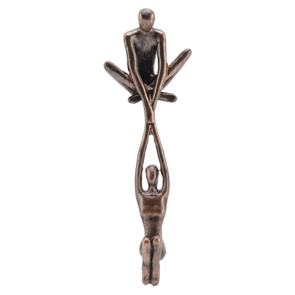 Elegant Dekorativ Skulptur i Resin, En Fusion av Järnparsanda och Abstrakt Konststatyessens, En Gåva för Bröllop och en Juvel i Heminredningen