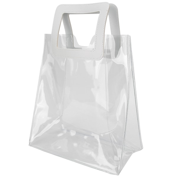 Presentpåse Robust Botten Handväska Transparenta Påsar för Födelsedag Julklappsförpackning (L)