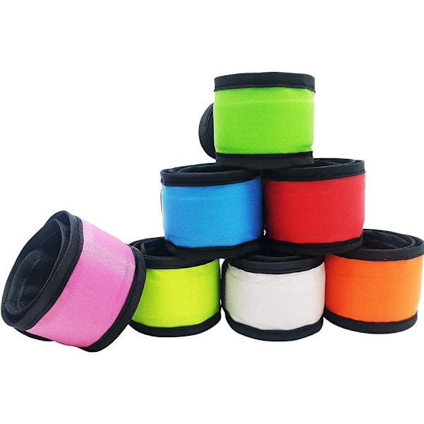 Fyra Blinkande Lägen, LED Glow Slap Armband För Utomhussporter, Hög Synlighet Säkerhetsutrustning, Lättanvända Justerbara Band, 360 Graders Ultra-Hög