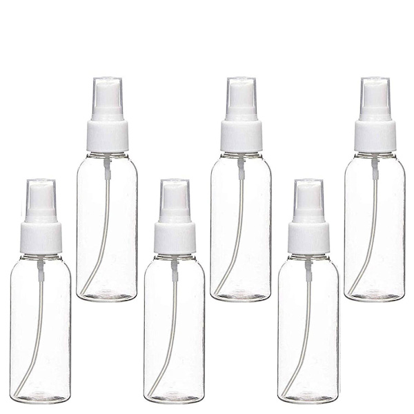 Suihkepullot, 50 ml kirkas tyhjä hieno sumu muovi mini matka