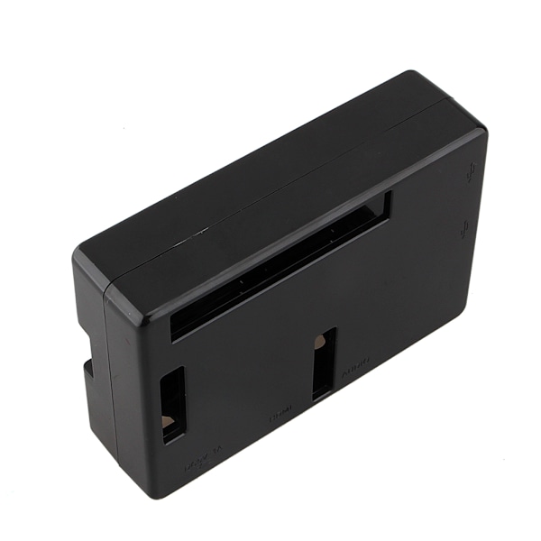 Til Raspberry Pi 2 Model B B+ Etui Sort ABS Plast Cover Skal Taske Kabinet Computer Boks