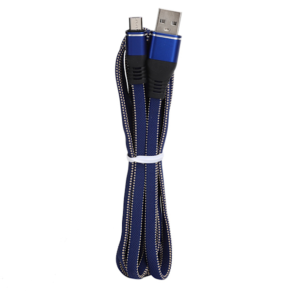 Micro USB -laturikaapeli, pidennetty nailonpunottu pikalatauskaapeli Android-matkapuhelimille