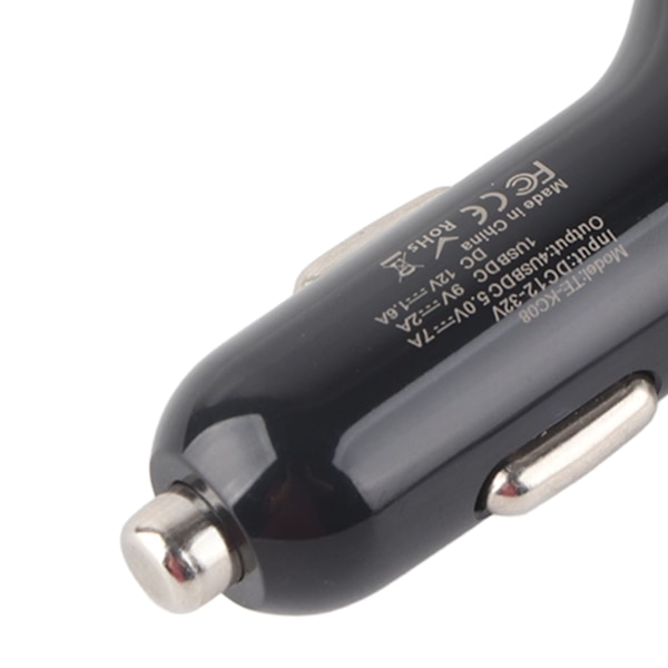 QC 3.0 Snabbladdare Billaddare 4 Port USB Multifunktionell Billaddare för Telefon