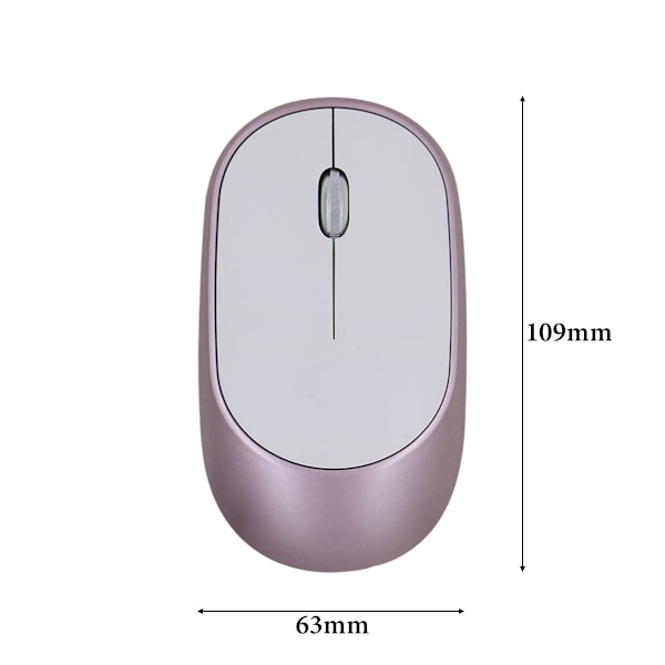 Tyst Trådlös Mus, Lila Ergonomisk Design Bluetooth 5.0 Anslutning, Snabb Precis Spårning, Justerbar DPI Uppladdningsbar Trådlös Mus för