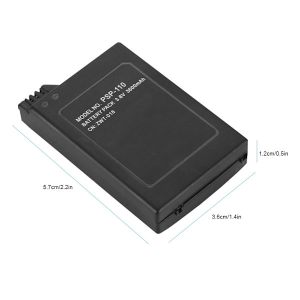 1000mah 3.6V Li-ion oppladbart batteripakke for Sony PSP 1000-kontroller