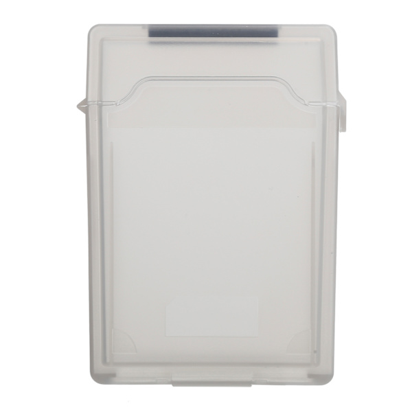 2,5 tommers harddisk oppbevaringsboks ABS materiale HDd SSD støvtett og antistatisk beskyttelsesetui (grå)