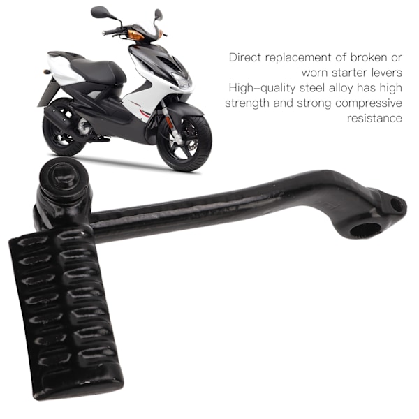 Motorsykkel Kick Start Spak Håndtak Montering Stål Legering Scooter Tilbehør for GY6‑125/150/157CC Motor