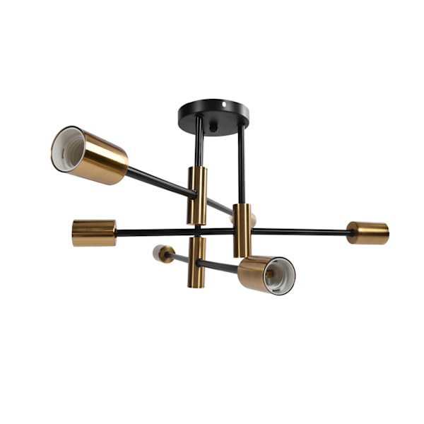 Taklampa 6 Huvuden Nordisk Modern Minimalistisk Vardagsrum Sovrum Smidesjärn Taklampa 110‑220V
