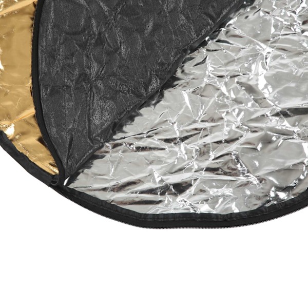 5 i 1 Fotografi Reflektor Sammenleggbar Belysning Rund Reflektor med Oppbevaringspose for Fotostudio Live Sending 60cm / 23.6in