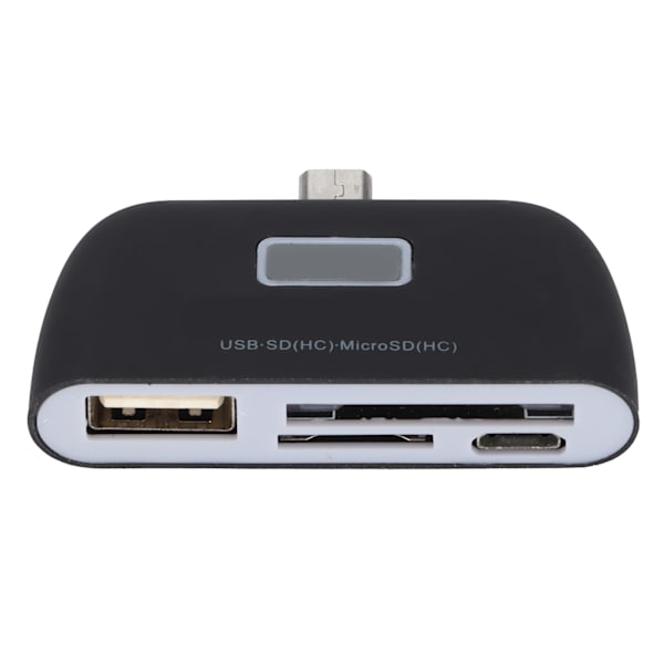 Mini Multifunktion 4 i 1 Smart Læser OTG Kortlæser med Micro USB Opladningsport