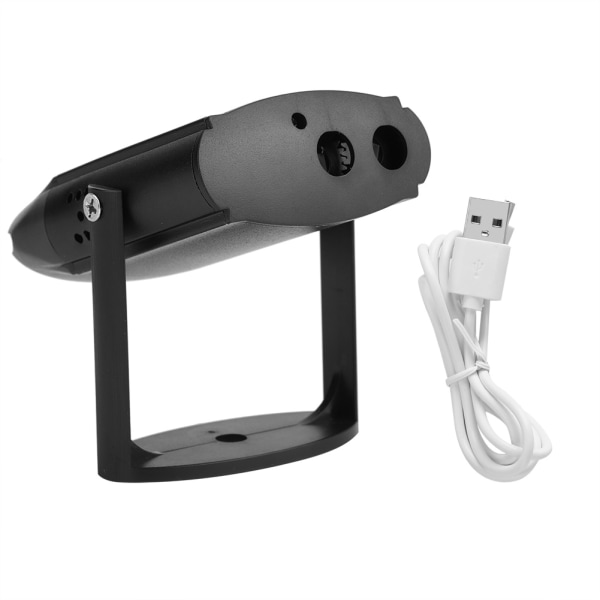 Bærbar USB-oppladbar rød grønn lysprojektorlampe utendørs
