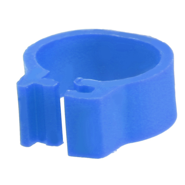 100 st/påse 8MM 001-100 Numrerade plastbrevduva fågelbenband ringar (blå)