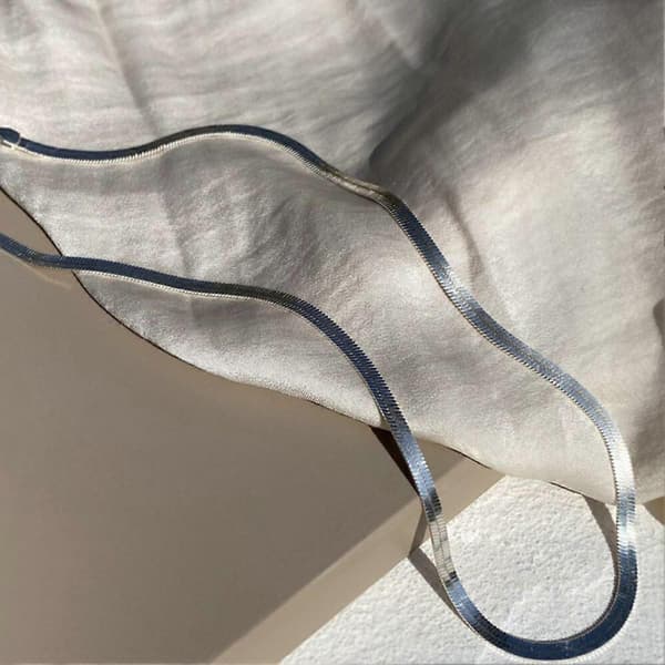 GETIT Mode titanstål blad halsband rostfritt stål halsband