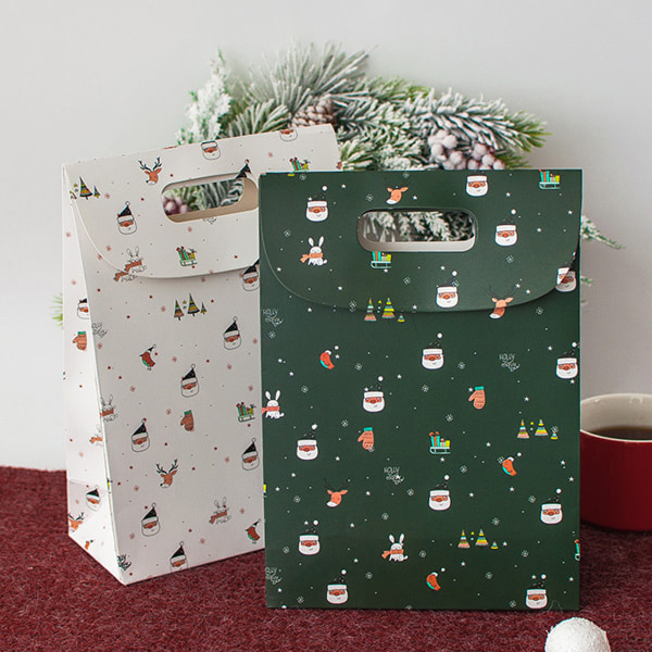 4-pack presentpåsar, vinterhögtidspåsar, limförslutna, julklappar, julkakor och julgodispåsar
