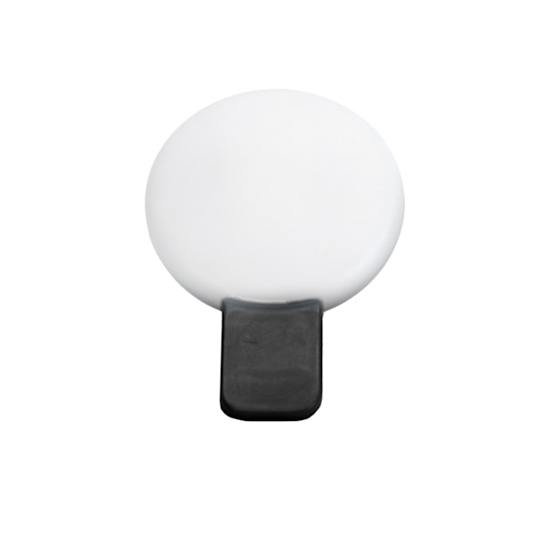 Mini telefon clip-on fyldlys USB genopladelig selfie ringlys til livestreaming (sort)