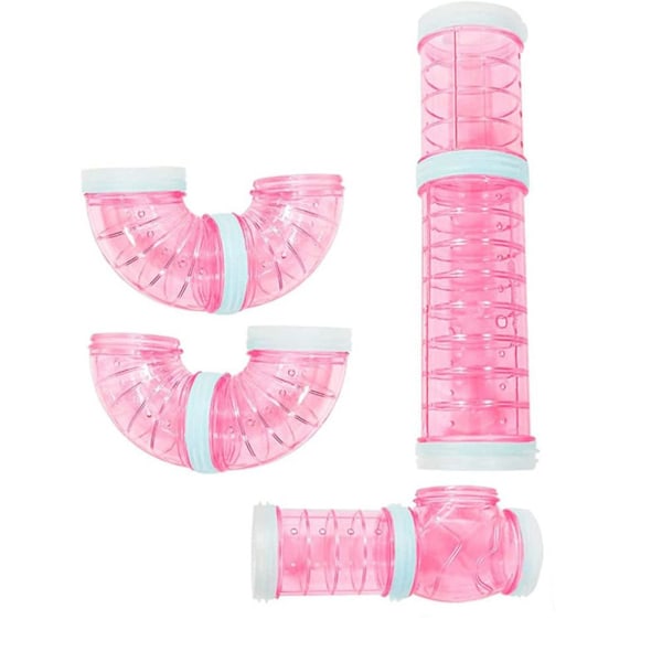 Hamster rör set transparent hamster bur leksaker DIY  anslutningstunnel spår råtta leksak