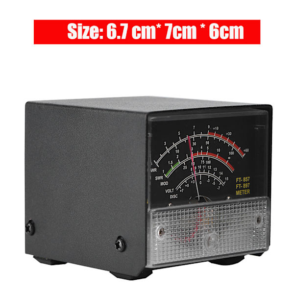 Eksternt S-meter SWR-effektmåler mottaksdisplaymålere for Yaesu FT-857/FT-897