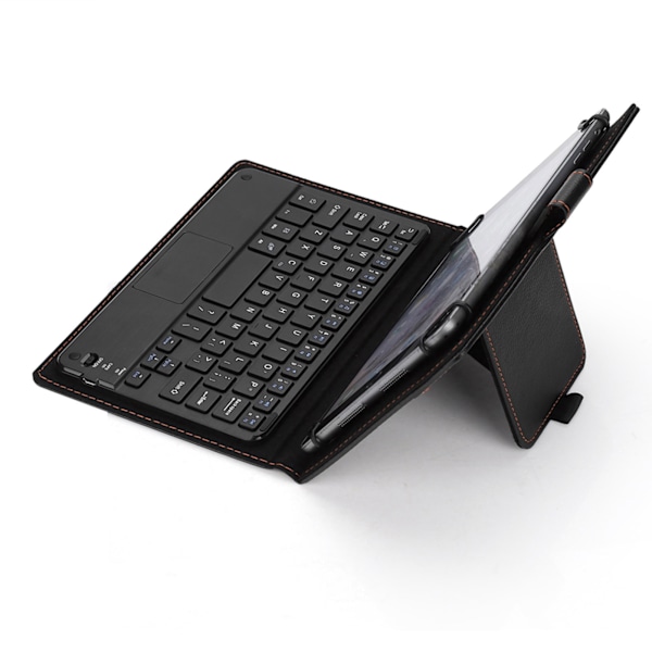 7/8in 75-timers Bluetooth-touchpad-tastatur med beskyttende etui til Android/iOS/Windows