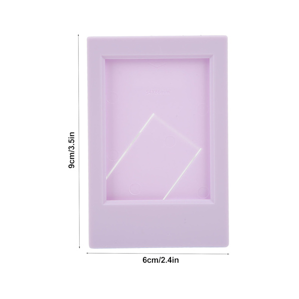 Fotoramme i plast, rektangulær, klassisk skrivebordsstativ, bilderamme for Fujifilm for Instax Mini 3in bilder, syrinlilla