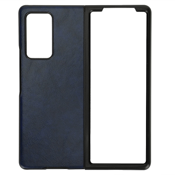 Mobilt telefonfodral i läder för Samsung Galaxy Z Fold 2 skyddande fodral AntiFall-fodral (blå)