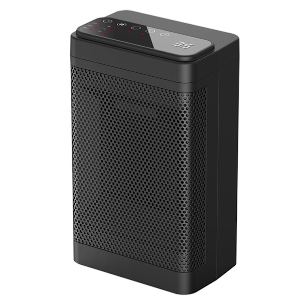 PTC Keramisk Radiator, Inomhusvärmare för Snabb Uppvärmning, Oscillerande med Termostat, Tyst Drift, Säker för Sovrum, Kontor, 24-Timmar