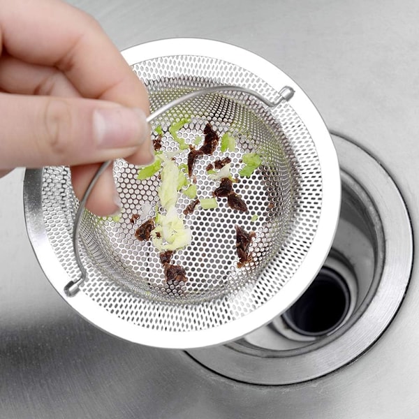 Mångsidiga diskbänksilar, hållbar konstruktion i rostfritt stål, anti-igensättningsdesign främjar smidig dränering, enkel underhåll med