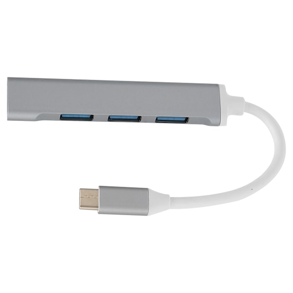 Utsökt låskantsdesign 4 i 1 USB C-hubb med 4 USB-portar (1 x USB 2.0, 3 x USB 3.0), stöder lagringsdiskar, tangentbord och mus, hårddiskar eller