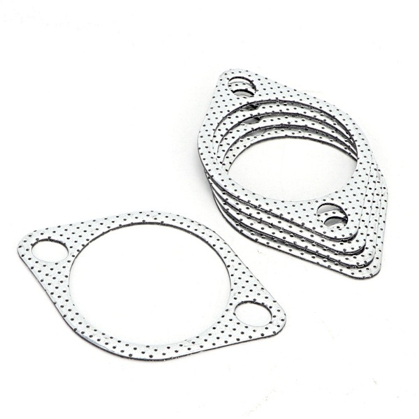 5 stk. 3'' keramisk udstødningsrør metalpakning med forstærket ring 3in 76mm Downpipe