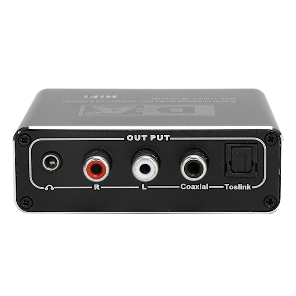 Digital till analog fiberomvandlare volymjustering koaxial till 5.1-kanals ljudavkodare (värd USB-strömförsörjningsledning optisk fiberledning)