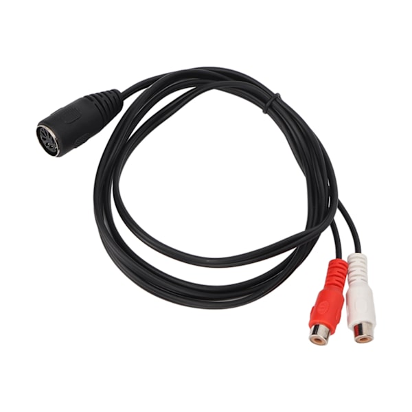 DIN 7 PIN til 2 RCA-kabel DIN 7PIN hun til 2RCA hun Y-splitterkabel til elektronisk piano lydudstyr 4,9 fod