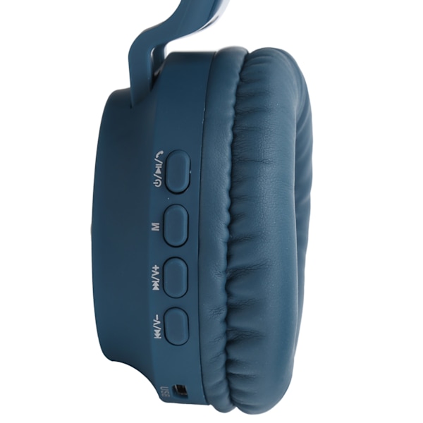 Kattørehodetelefoner 3D LED-lys Trådløs Bluetooth 5.0 Foldbare hodesett med mikrofon