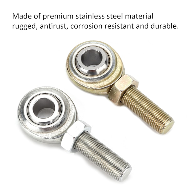 2 stk stangender Heim-ledd 1/2inx1/2‑20 RH LH hann gjenger for biler ATV-er båter motorsykler