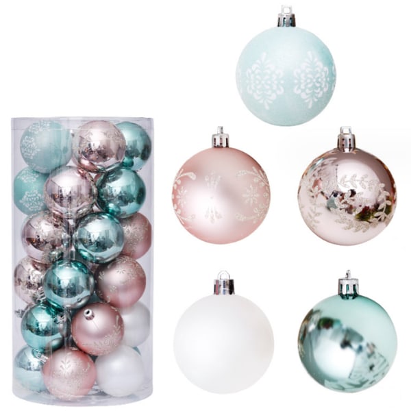 6cm/2.36” Christmas Ball, 30Pcs Christmas Tree Baubles Shatter