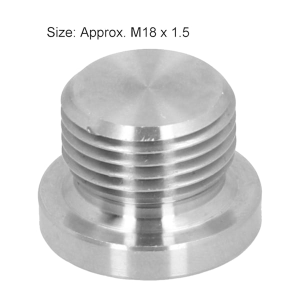 O2 Oxygen Sensor Plug M18x1.5 Høyfast Rustfritt Stål Tilbehør Universal Tilbehør for Bil
